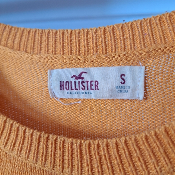 Hollister | Mustard yellow crew neck women's long sleeved sweater - Picture 10 of 11